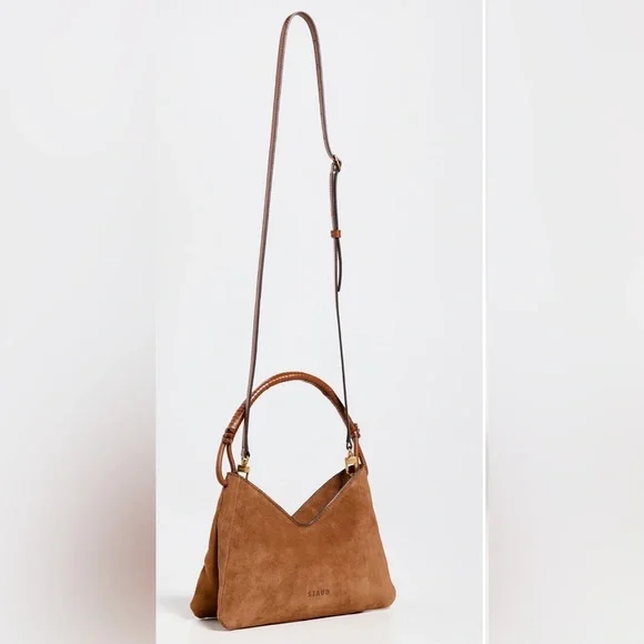 Staud Valerie Tan Suede Hobo Bag - Picture 4 of 5